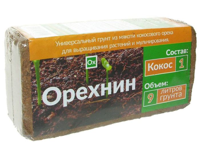 Кокосовый субстрат Орехнин-1 9л