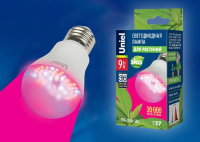 Лампа светодиодная для растений LED-A60-9W/SP/E27/CL ALM01WH