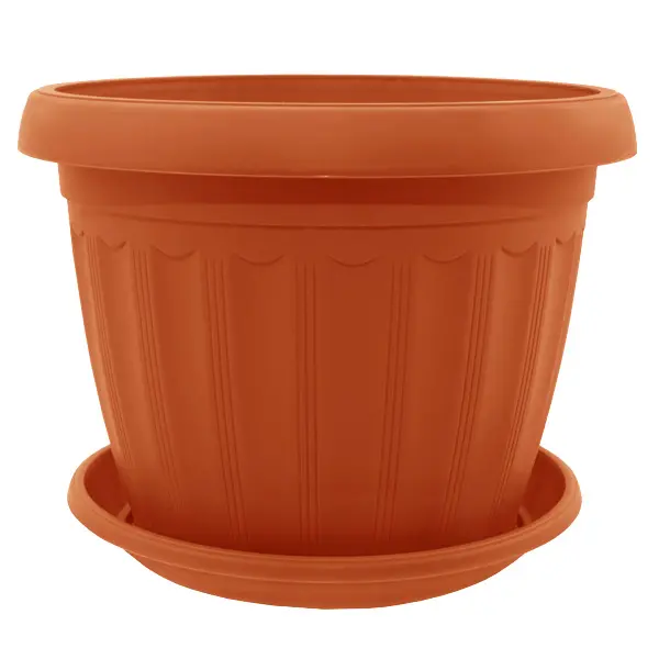Вазон с подставкой Терра 14*11 (терракот)