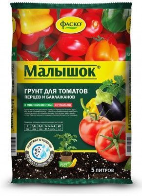Питательный грунт для томатов и перцев (Малышок) 5 л