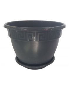 Горшок пласт Антик 3,6 антрацит