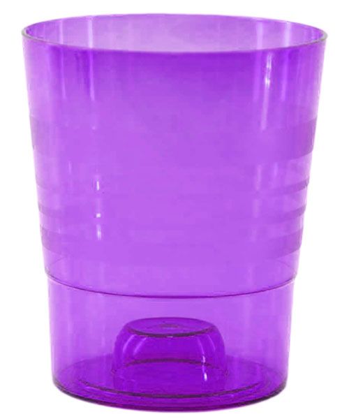 Ваза Кашпо пластиковый Лилия д/орхидей 1,3л фиолетовый