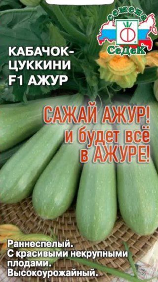 Какой кабачок на урожай?