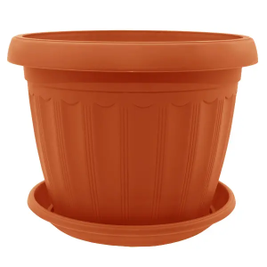 Вазон с подставкой Терра 14*11 (терракот)